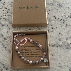 Sam & Molly Granddaughter Bracelet pink
